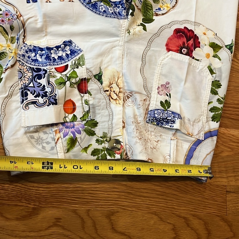 Anthropologie Maeve Colette Wide-Leg Tile Print Pants - Picture 7 of 15